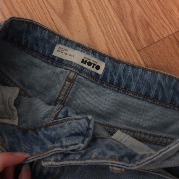 Topshop Petite Moto Skirt (Petite US 2) - Picture 3 of 4